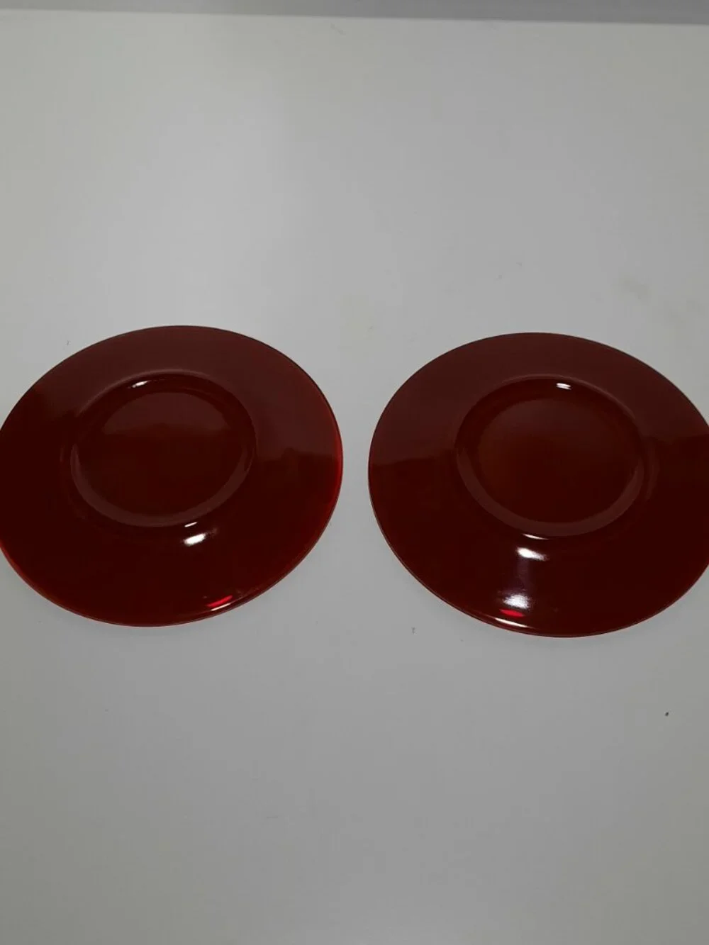 Anchor Hocking Royal Ruby R1700 6.25 Bread Butter Plates Set 2 Vintage